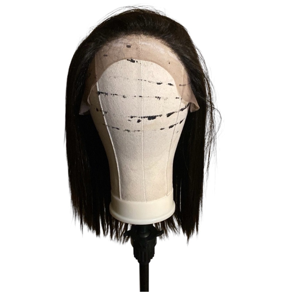 Motown Tress HD Invisible Fake Scalp 13” x 7” Black Lace Front Wig